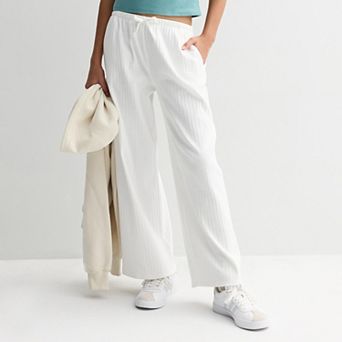 Juniors' Pointelle Lounge Bottoms