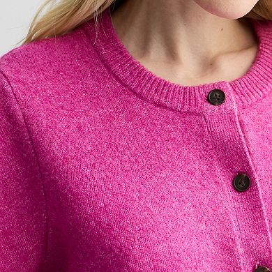 Women's Nine West Short Sleeve Cozy Cardigan Sweater