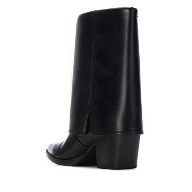 XTI Women's Foldover Booties 144716