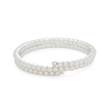 You're Invited Pearl Social Bangle Bracelet