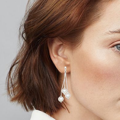 You're Invited Pearl Linear Drop Earrings