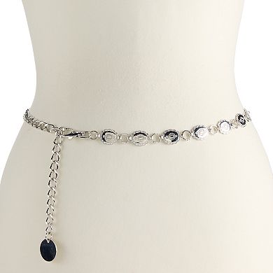 Women's Nine West Small Concho Link Chain Belt