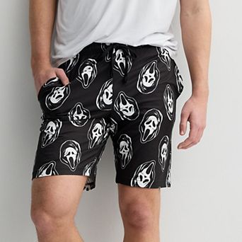 Men's Ghostface Allover Print Pajama Shorts
