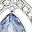 Silver Tone Blue
