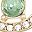 Gold Tone Green