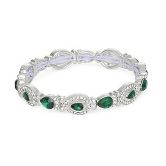 You're Invited Simulated Crystal Stretch Bracelet