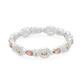 You're Invited Simulated Crystal Stretch Bracelet