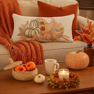 C&F Home Autumn Fields Cornucopia Decorative Throw Pillow