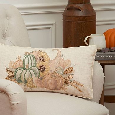 C&F Home Autumn Fields Cornucopia Decorative Throw Pillow