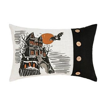 C&F Home Haunted House Halloween Decorative Throw Pillow