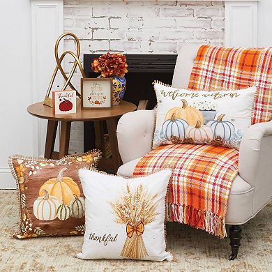 C&F Home Thankful Wheat Decorative Throw Pillow