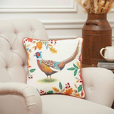 C&F Home Harvest Pheasant Thanksgiving Throw Pillow