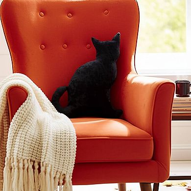 C&F Home Cat Shaped Halloween Throw Pillow