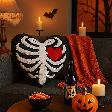 C&F Home Heart Rib Shaped Halloween Throw Pillow