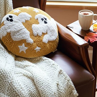 C&F Home Ghost Duo Round Halloween Throw Pillow