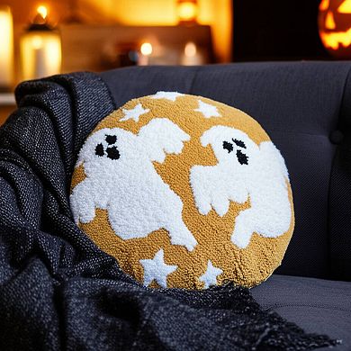C&F Home Ghost Duo Round Halloween Throw Pillow