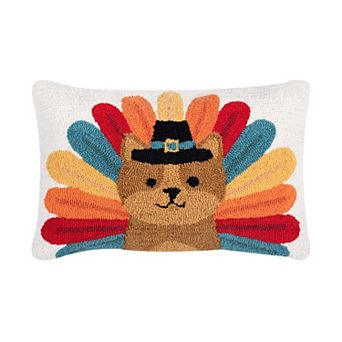 C&F Home Turkey Cat Thanksgiving Decorative Throw Pillow