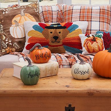 C&F Home Turkey Dog Thanksgiving Decorative Throw Pillow