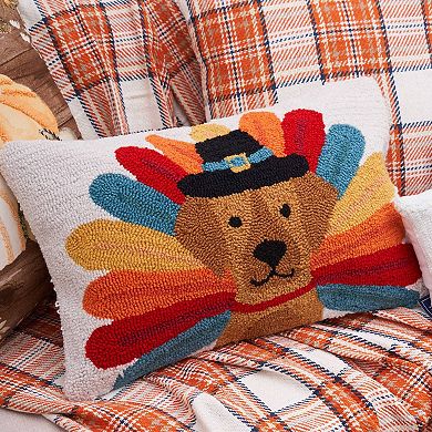 C&F Home Turkey Dog Thanksgiving Decorative Throw Pillow