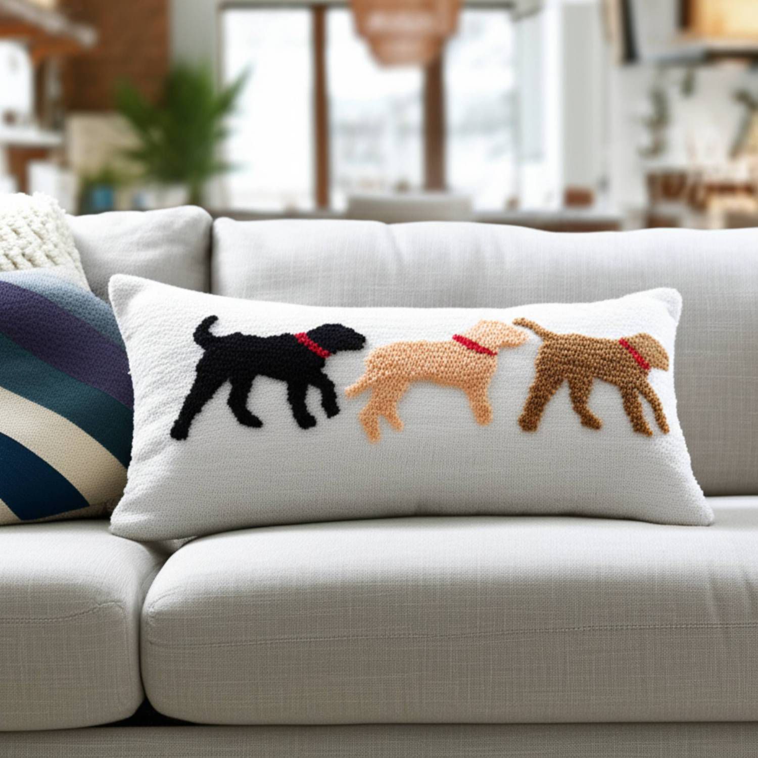 C&F Home Dog Trio Throw Pillow