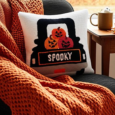 C&F Home Spooky Truck Halloween Decorative Throw Pillow