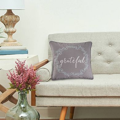 C&F Home Grateful Wreath Decorative Throw Pillow