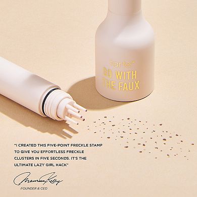 go with the faux freckle stamp