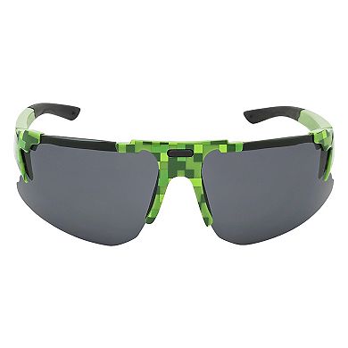 Kids Minecraft UV Protection Sunglasses & Soft Case with Impact-Resistant Lenses