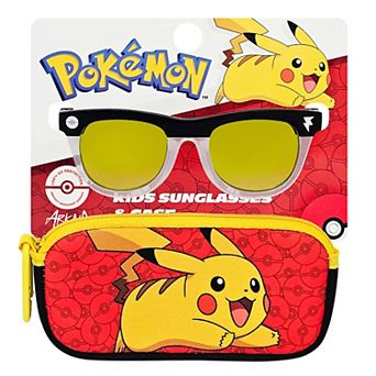 Kids Pokémon Pikachu UV Protection Sunglasses & Protective Case