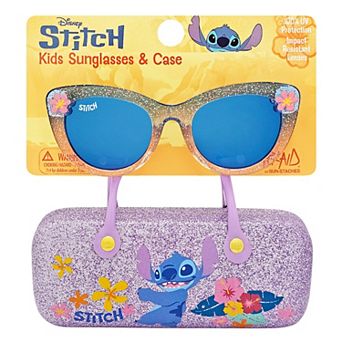 Kids Disney’s Stitch Glitter Cat-Eye Sunglasses & Hard Case