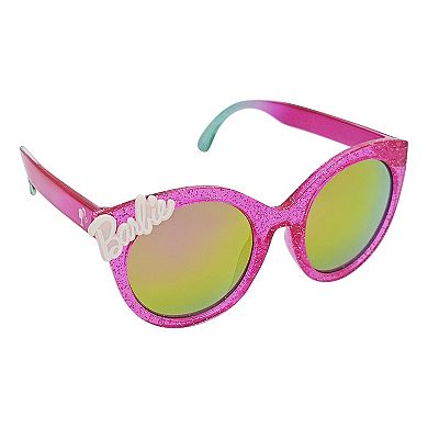 Kids Barbie Glitter Cat-Eye Sunglasses & Carry Case Set