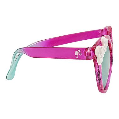 Kids Barbie Glitter Cat-Eye Sunglasses & Carry Case Set