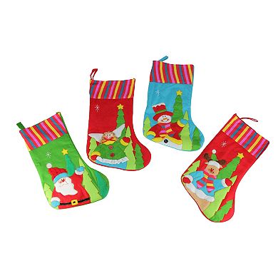 CMI 10-Piece Winter Wonderland Christmas Stocking & Novelty Gift Bag Set