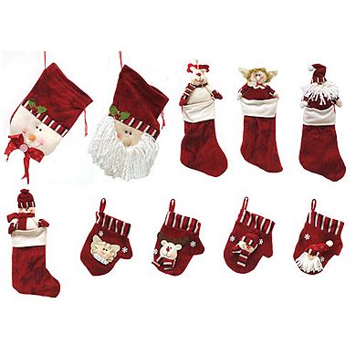 CMI 10-pk. Christmas Stockings & Gift Bags Set