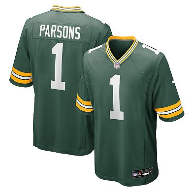 Men's Nike Micah Parsons Green Green Bay Packers Game Player Jersey