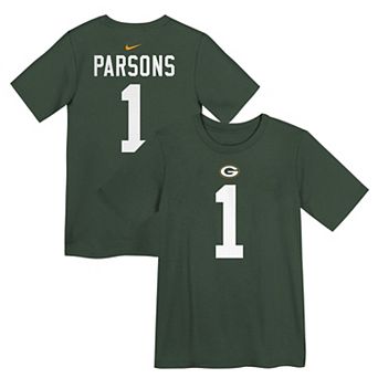 Preschool Nike Micah Parsons Green Green Bay Packers Name & Number T-Shirt