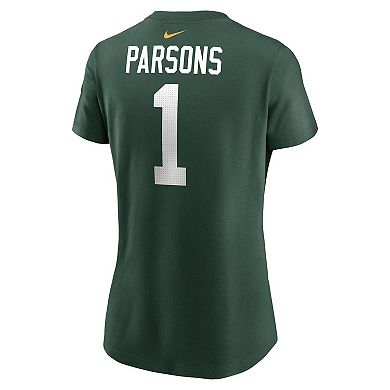 Women's Nike Micah Parsons Green Bay Packers Name & Number T-Shirt