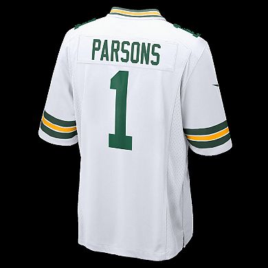 Men's NFL Micah Parsons 3XL White Green Bay Packers Game Player Jersey