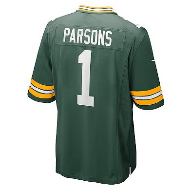 Men's Nike Micah Parsons Green Green Bay Packers Game Player Jersey
