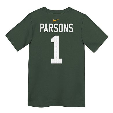 Kids 4-7 Nike Micah Parsons Green Green Bay Packers Name & Number T-Shirt