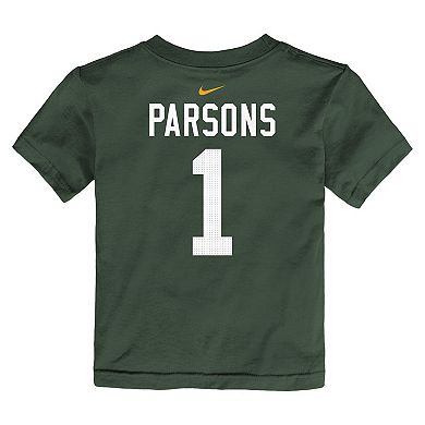 Toddler Nike Micah Parsons Green Green Bay Packers Name & Number T-Shirt