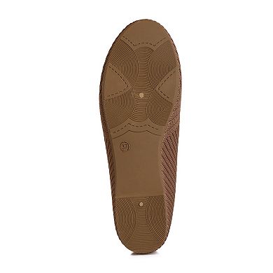 London Rag Ammie Women's Solid Slip-On Ballet Flats