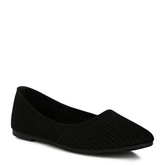 London Rag Ammie Women's Solid Slip-On Ballet Flats