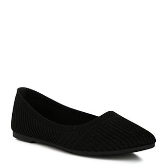 London Rag Ammie Women's Solid Slip-On Ballet Flats