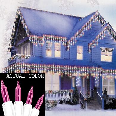 Hofert 7-ft. 100-Count Mini Icicle Christmas Lights