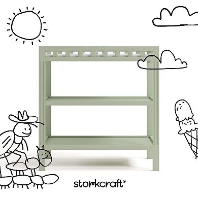 Storkcraft Morningside 2-Shelf Changing Table