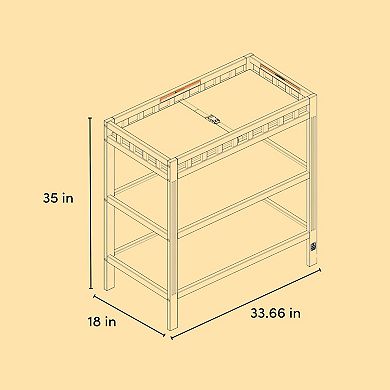 Storkcraft Morningside 2-Shelf Changing Table