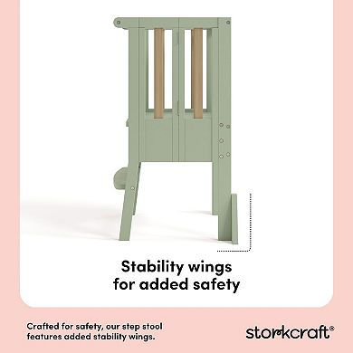 Storkcraft Montessori Foldable Step Stool with Stability Wings