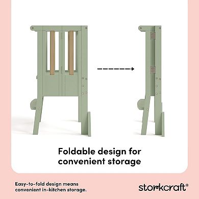 Storkcraft Montessori Foldable Step Stool with Stability Wings