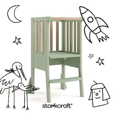 Storkcraft Montessori Foldable Step Stool with Stability Wings